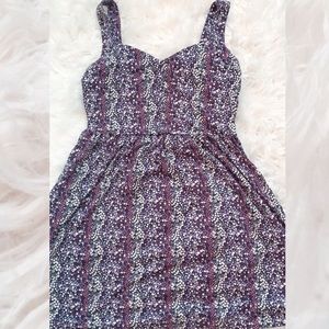 Purple Floral Dress
